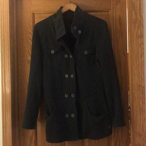 Prana Sweatshirt/coat. Dark slate.